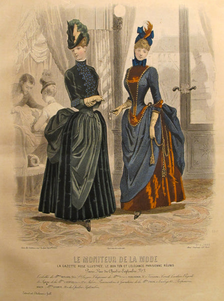 1886 Moniteur de la Mode, Parisian Ladies Fashion (Plate 4-1886) – L ...