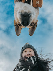 Hoji Dog and Owner Funny Picture Hiking Dog Snacks
