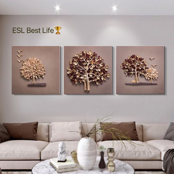 装饰画现代简约装饰画玄关背景墙挂画3D立体浮雕画– ESL Best Life 🏆