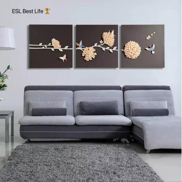 装饰画现代简约装饰画玄关背景墙挂画3D立体浮雕画– ESL Best Life 🏆