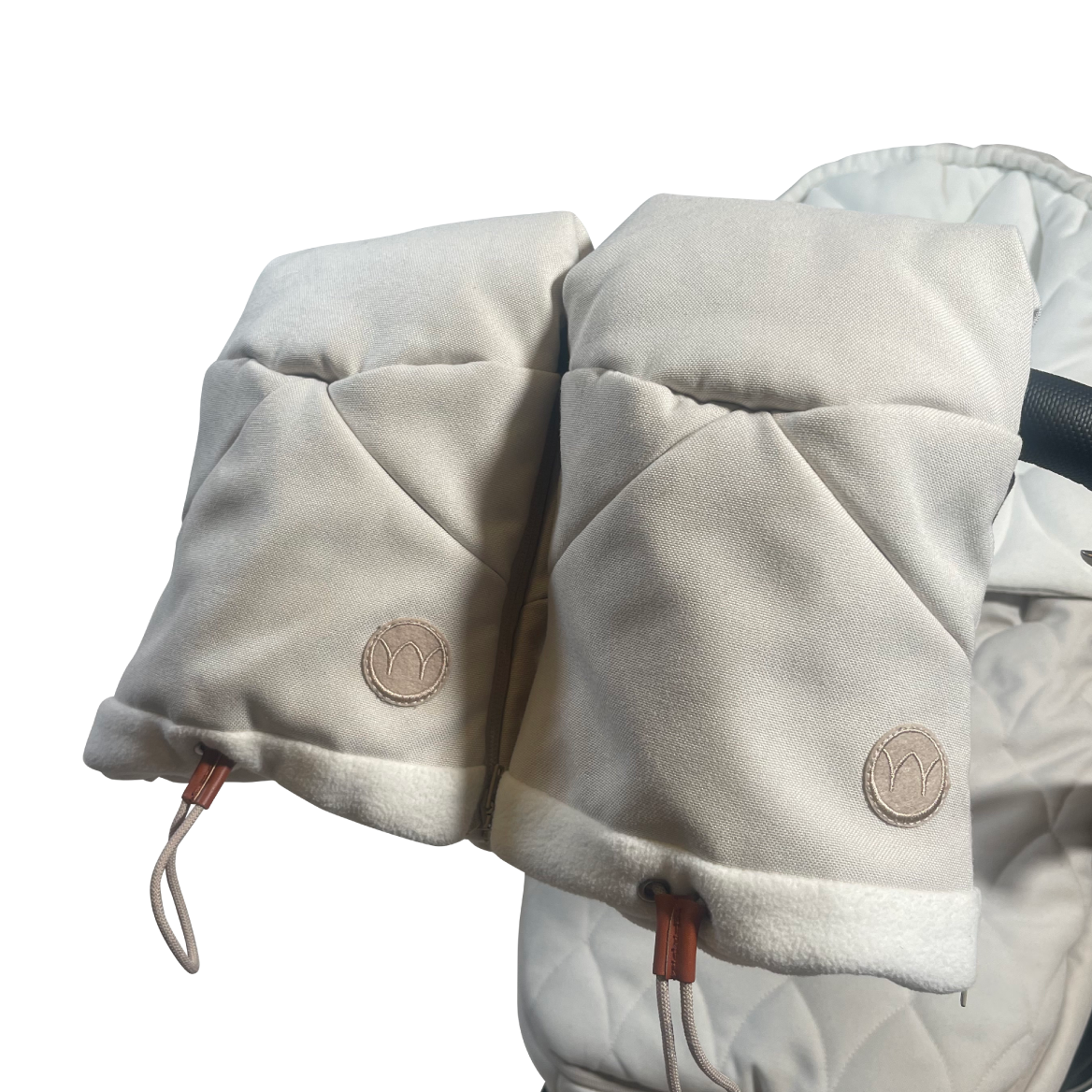 6: Najell Hand Muffs/Luffer til barnevognen, Oat Beige