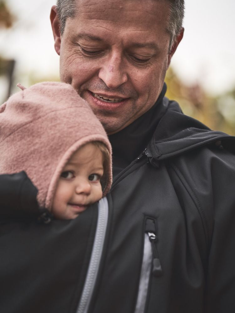 #2 - Mamalila Softshell Bærejakke til mænd, Sort