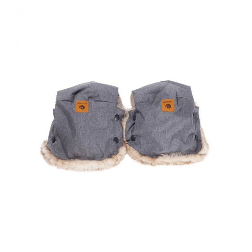 4: Easygrow Hand Muffs/Luffer til barnevognen, Grey Melange