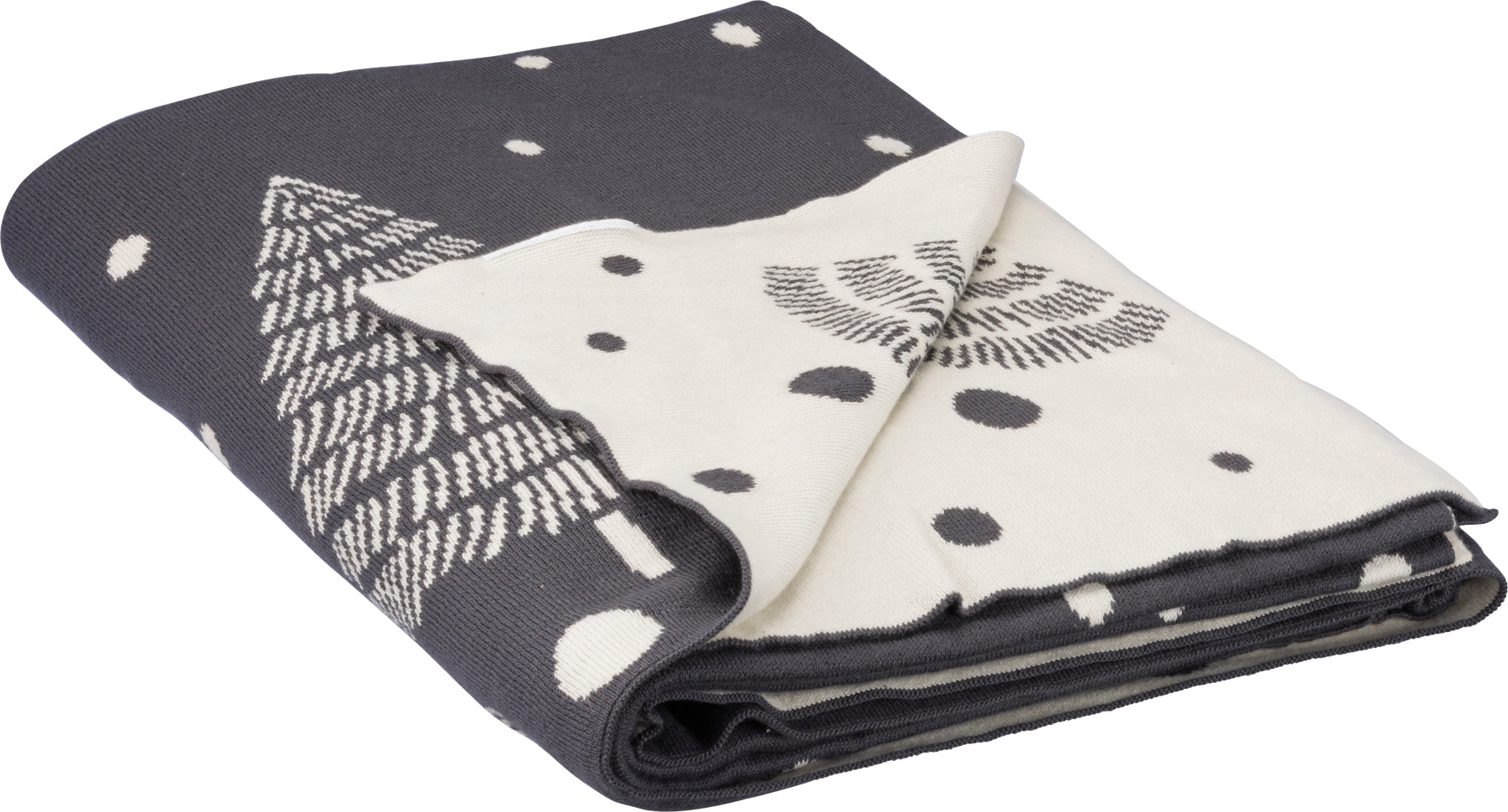 Tree Dots Throw Blanket