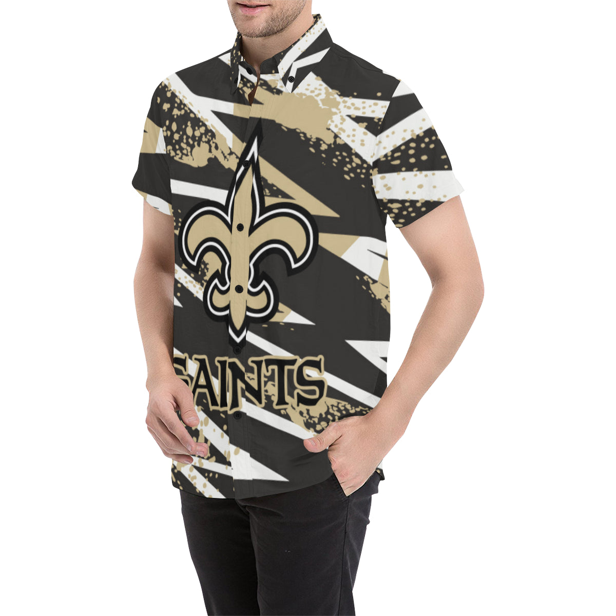 new orleans saints mens polo shirt