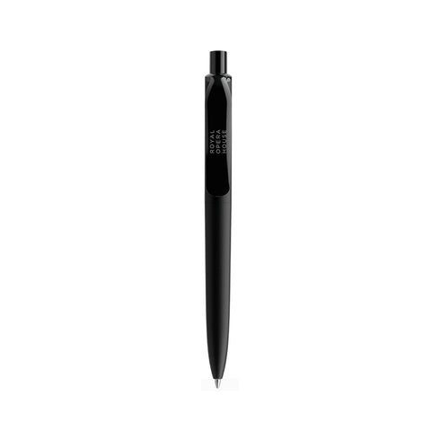 Black ballpoint pen with clickable point