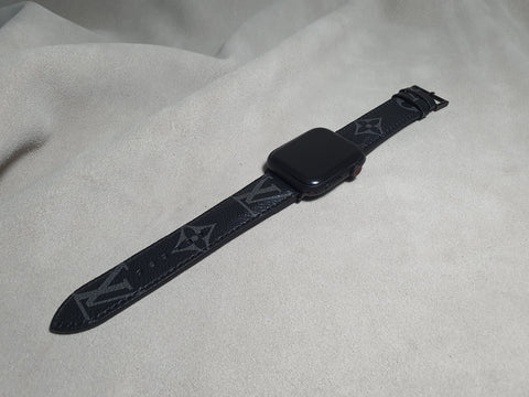 Handmade Black Leather Authentic Apple Watch Band for Apple Watch Series 1 2 3 4 5 6 SE 38mm 40mm 42mm 44mm