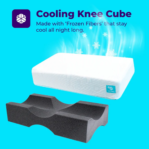 Improve your sleep quality by using a knee pillow while you sleep