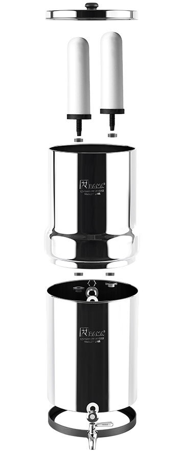 Gravity Water Filter and Purifier with Additional carbon candles