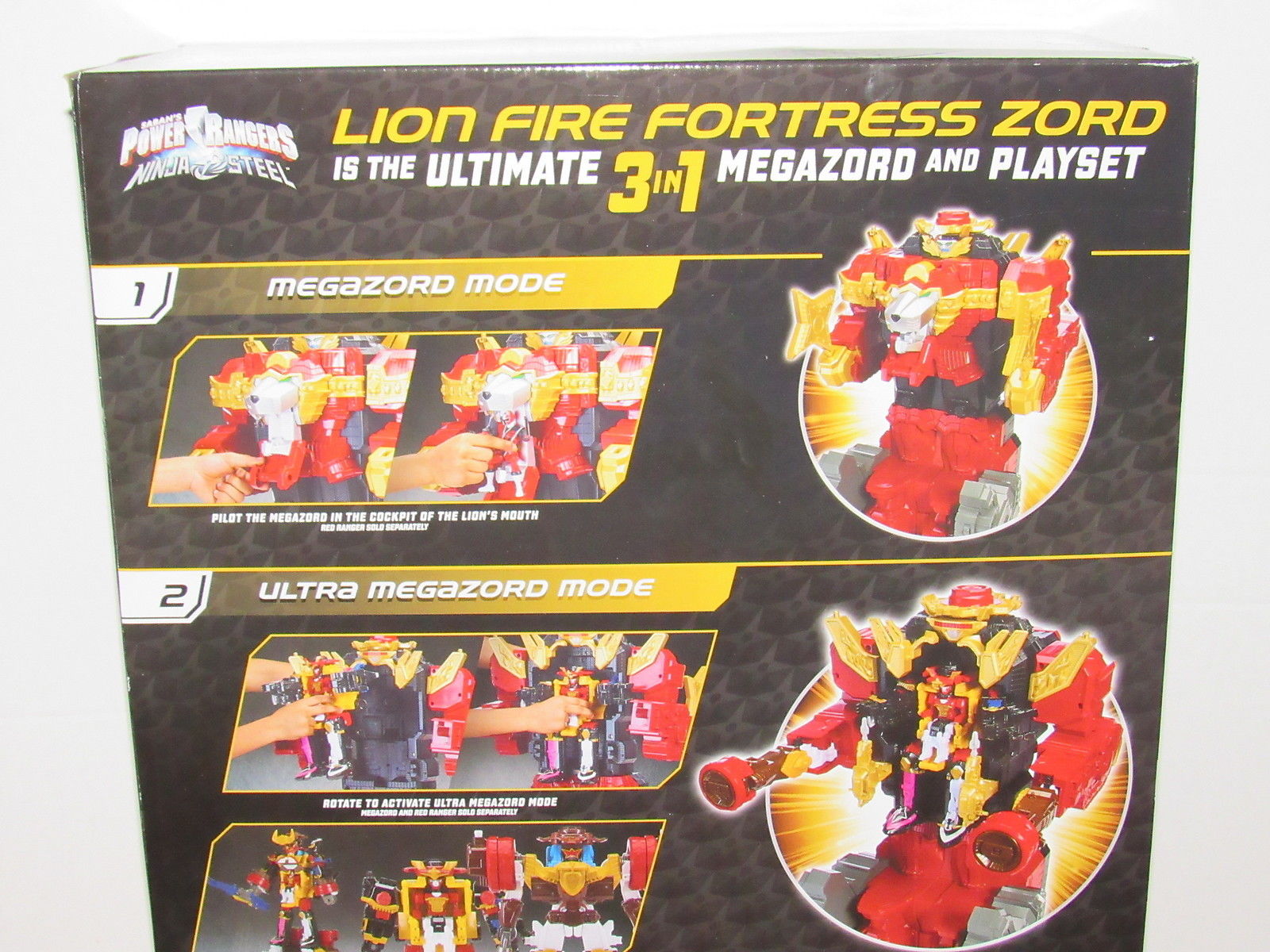 ninja steel lion fire fortress zord