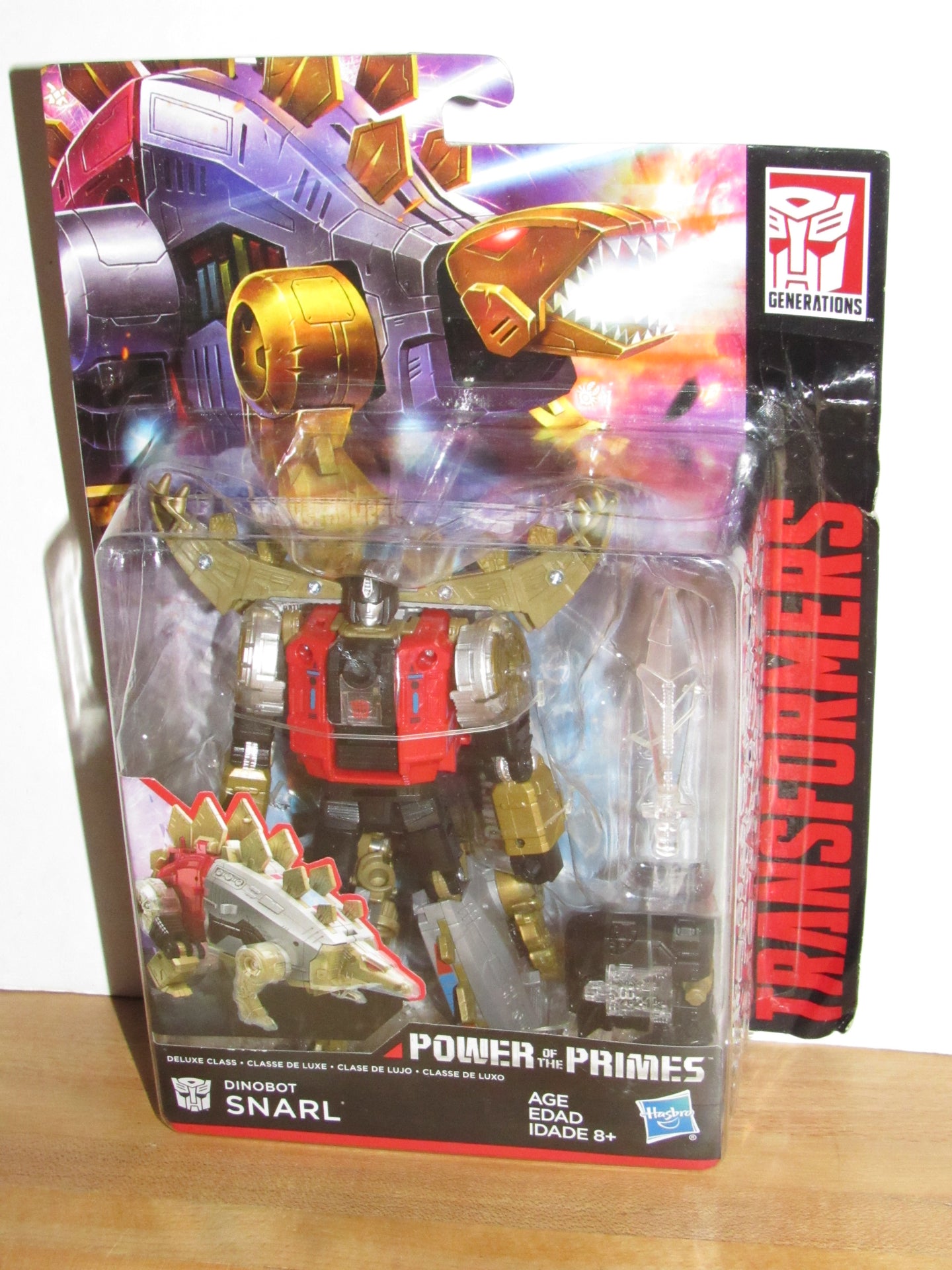 transformers generations power of the primes deluxe class dinobot snarl