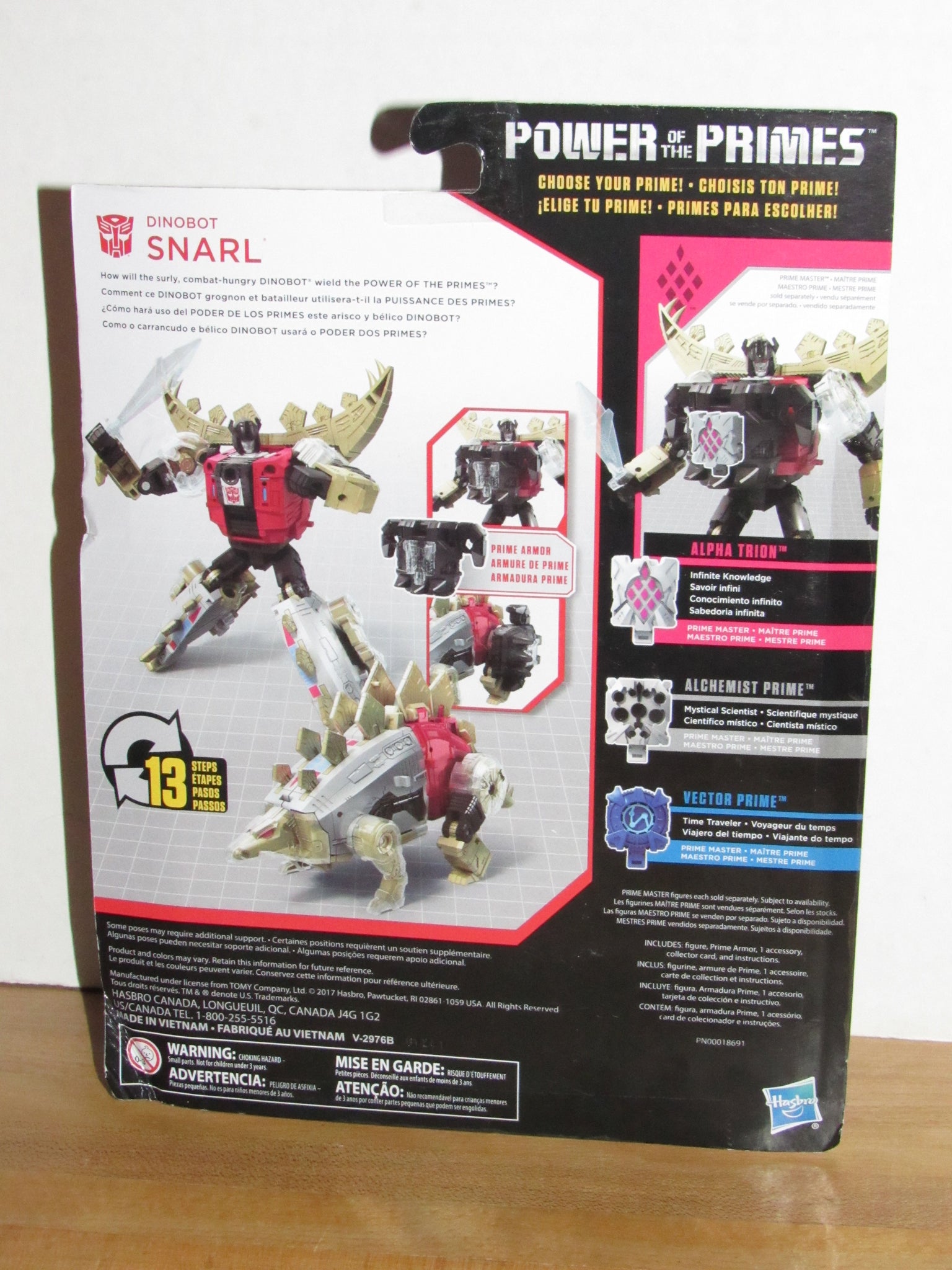 transformers generations power of the primes deluxe class dinobot snarl