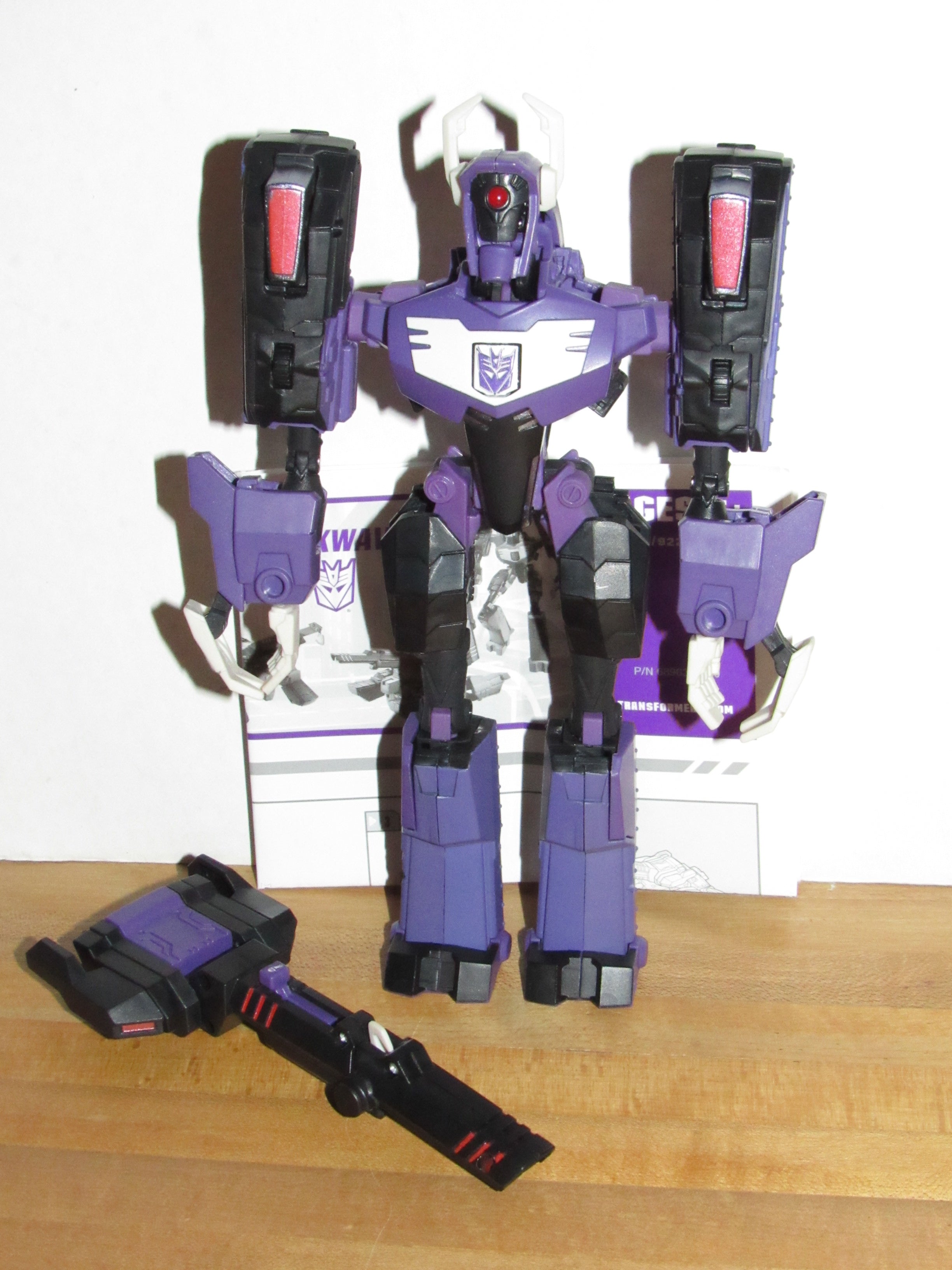 purple robot toy