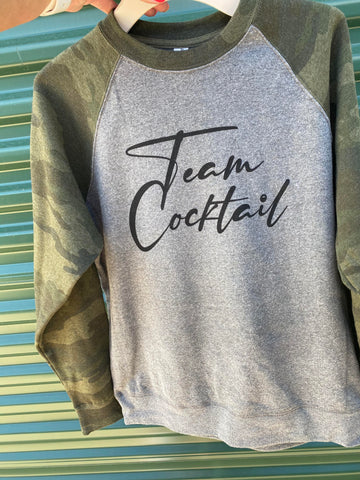 Team Cocktail Camo Raglan Sweatshirt