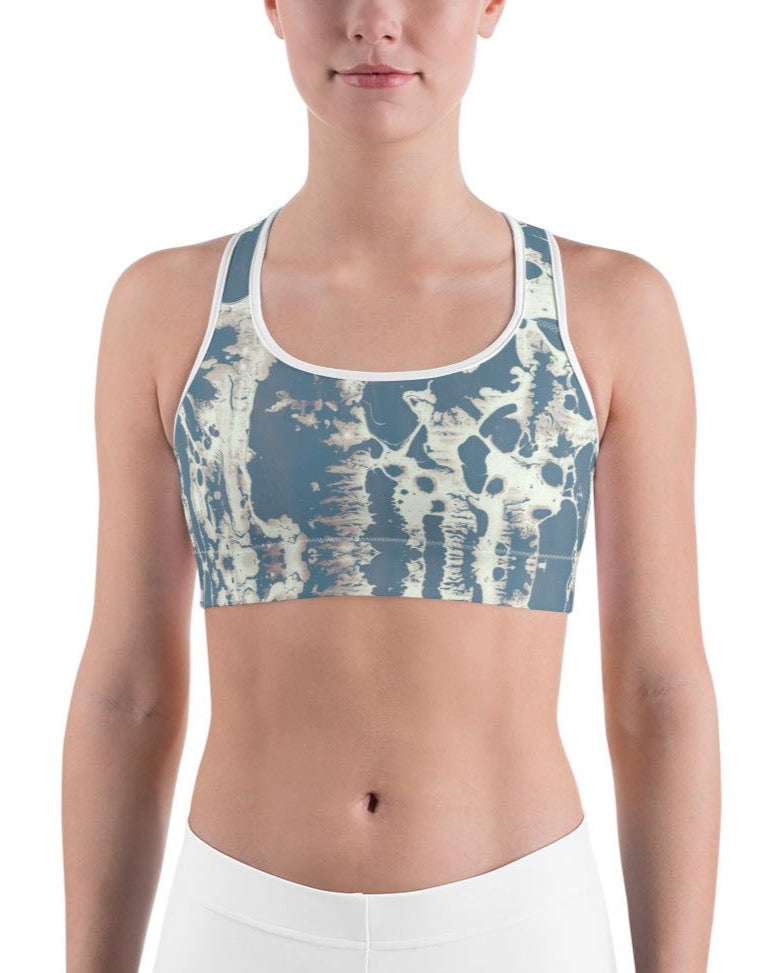 THE UPSIDE Form Bronte Sports Bra in Pool