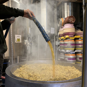 Brewing close up - hops in action imparting flavour into the beer for Wincle Brewery