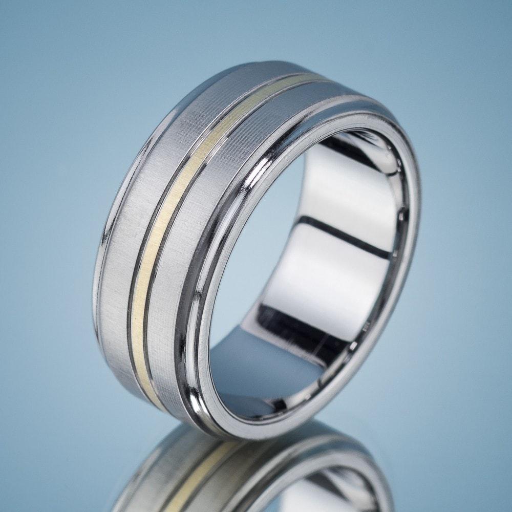 Stainless Steel Men's Wedding Band by Spexton