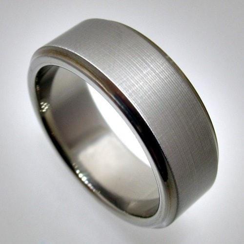 Brushed Koenig Titanium Ring