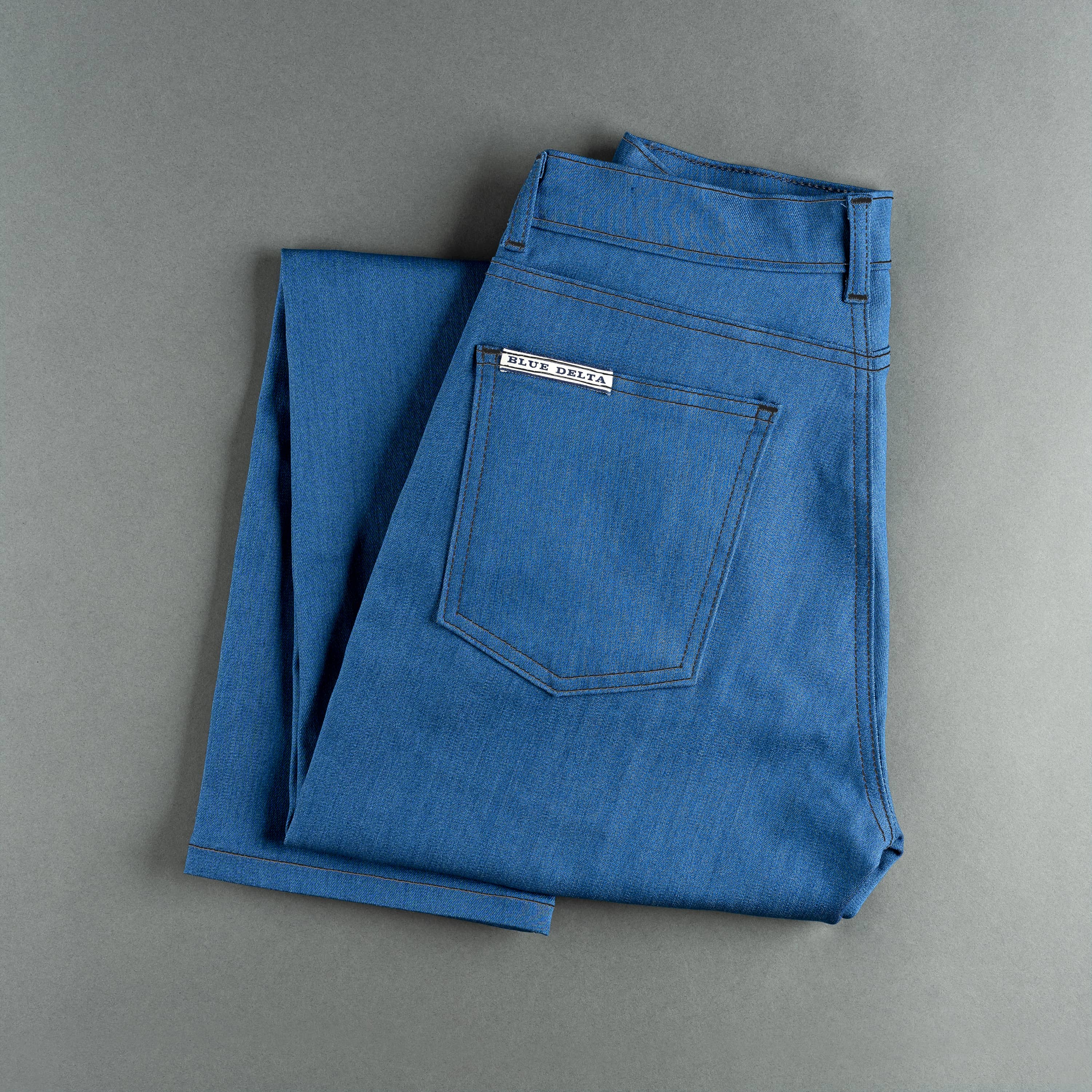 postman blue dress pants