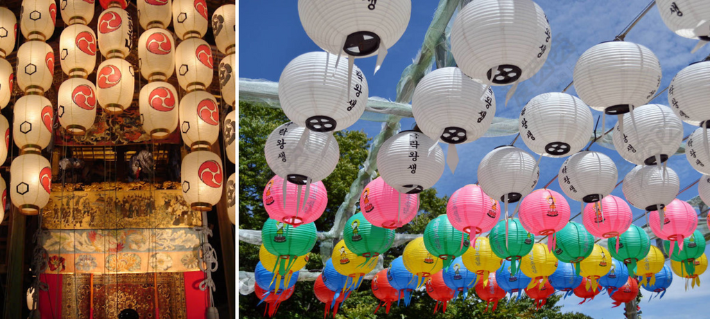 Different Meanings of Lanterns(japan & korea)