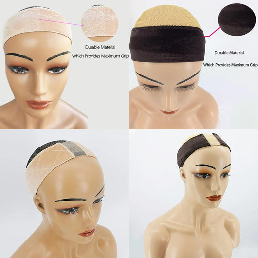 Adjustable Velvet Wig Grip Band Breathable Lightweight Wig Head Bands For  Women Glueless Black Color No