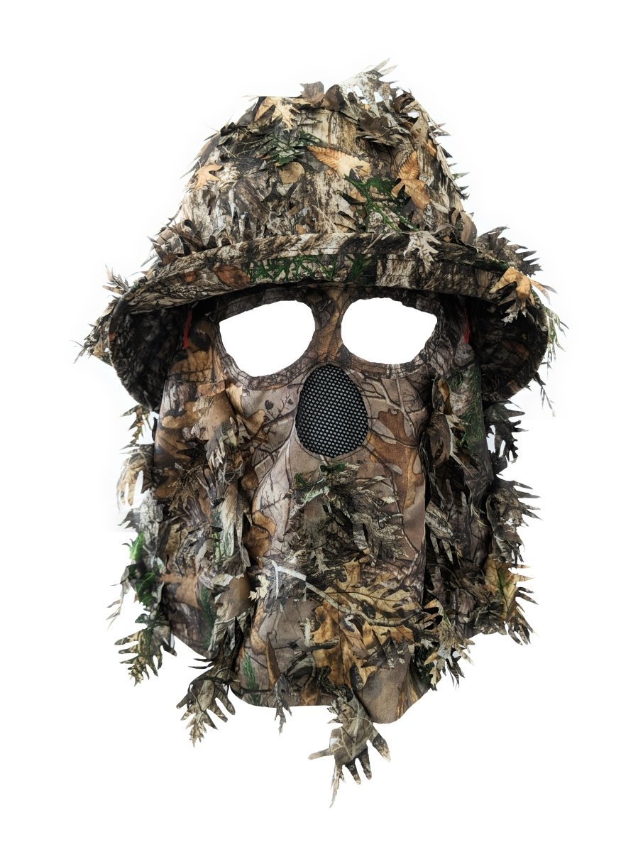 Realtree Xtra Leafy Camo Bucket Hat with Face Concealment — QuikCamo