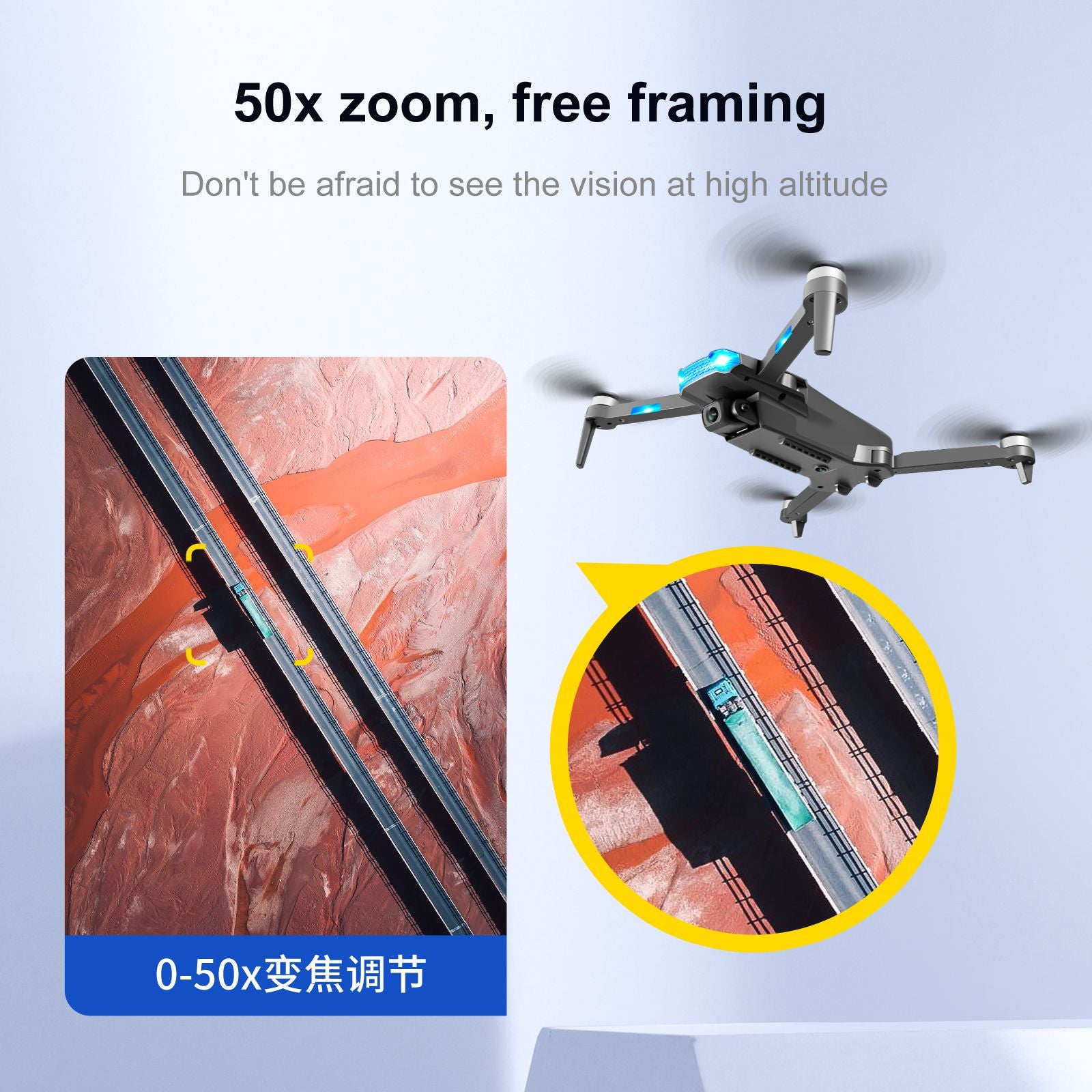 ESC 8K HD Dual Cam Brushless GPS Drone