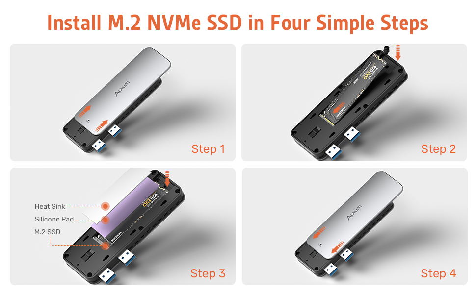 M.2 SSD NVMe Enclosure for PS5