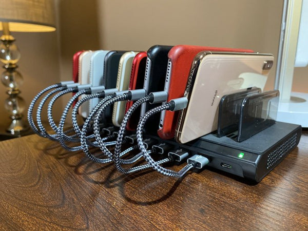 usb charging station for multiple devices - phone charger