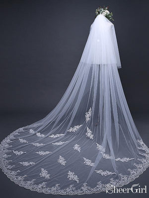 Cathedral blusher veil