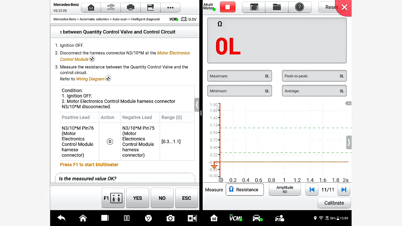 Autel Maxisys Ultra :How to do intelligent diagnosic of Mercedes-Benz step 3