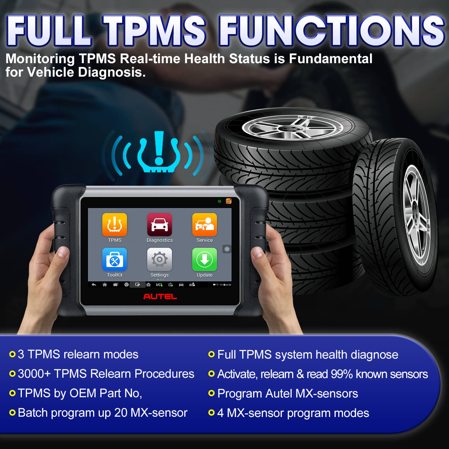 Autel MaxiCheck MX808TS Compelete TPMS Services