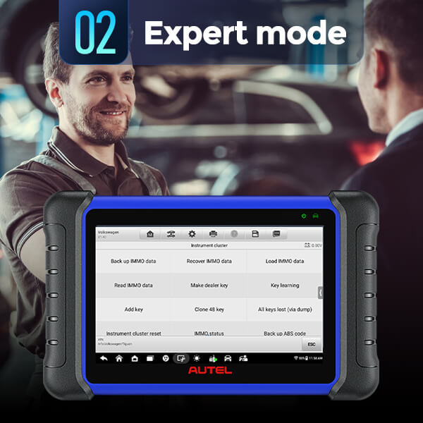 Autel IM508 expert mode function