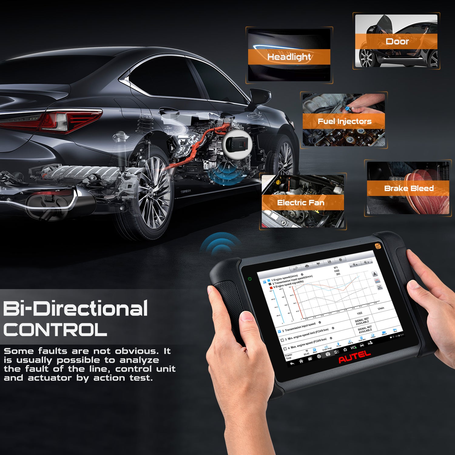 Autel Maxisys MS906TS Bi-Directional Control (active test)