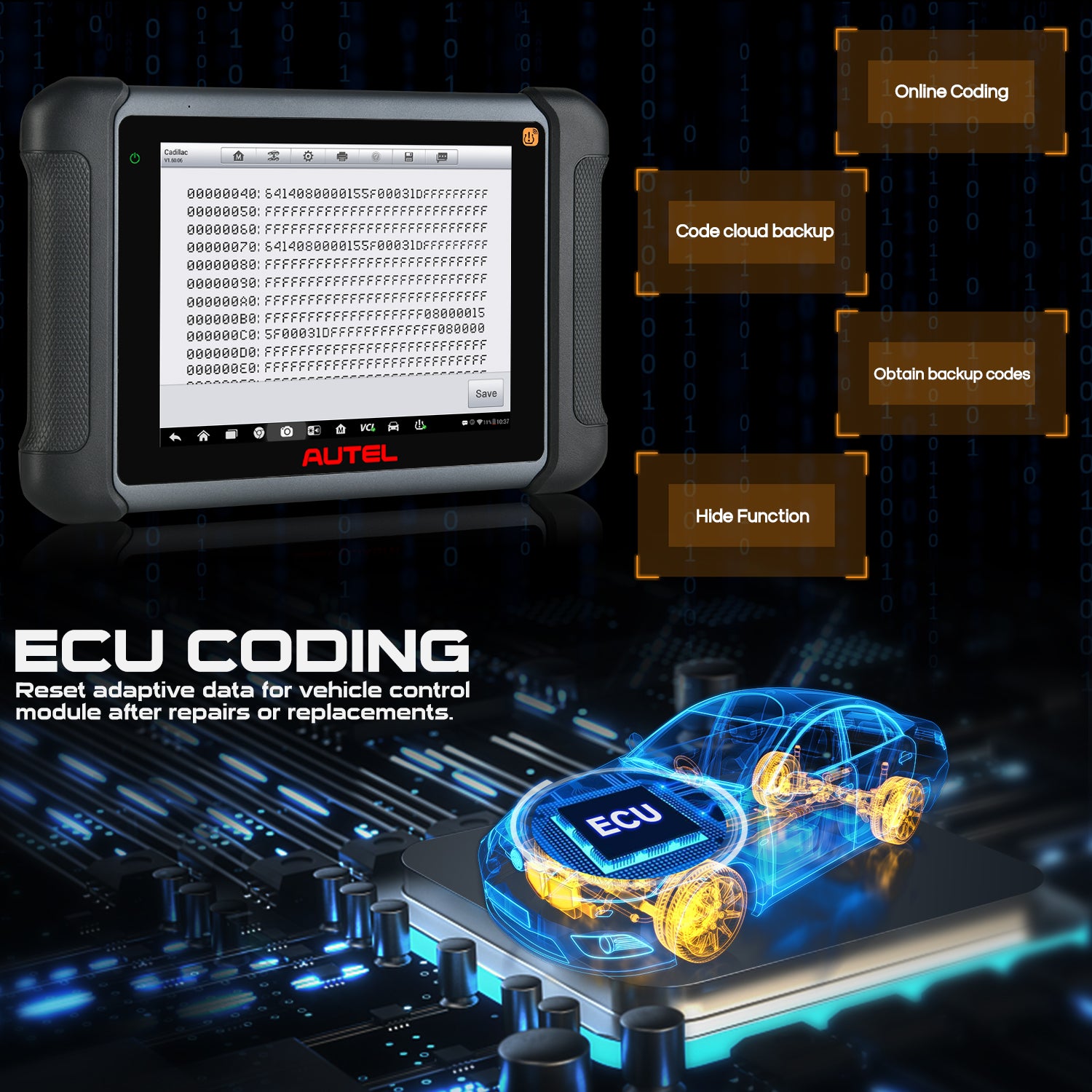 Autel Maxisys MS906TS Supporting ECU Coding