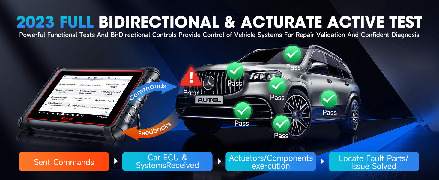 Autel MaxiPro MP900 BT bt-dirctional control