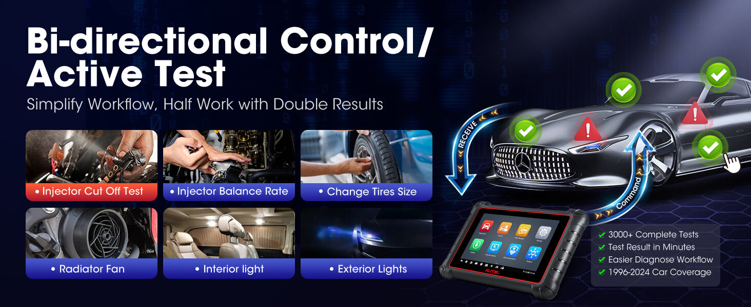 Autel MaxiPro MP900 bt-dirctional control
