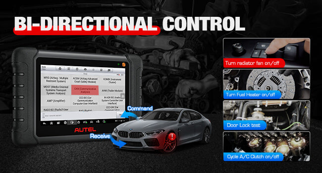 Autel MaxiCOM MK900-TS bt-dirctional control