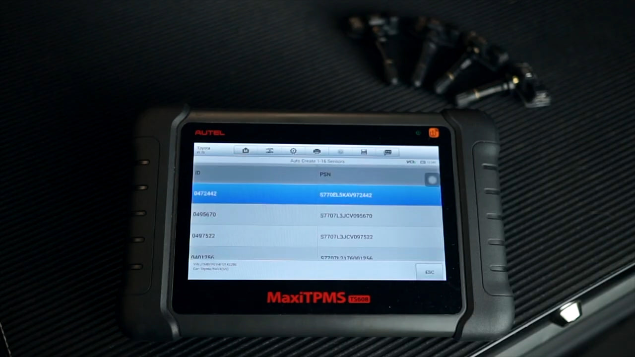 Autel TS508 & TS608 - MX 1-Sensor TPMS Batch Programming Feature