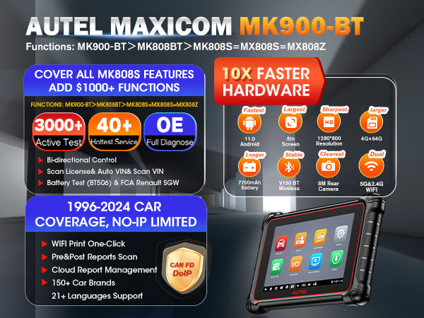 autel MaxiCOM MK900 BT Global Version