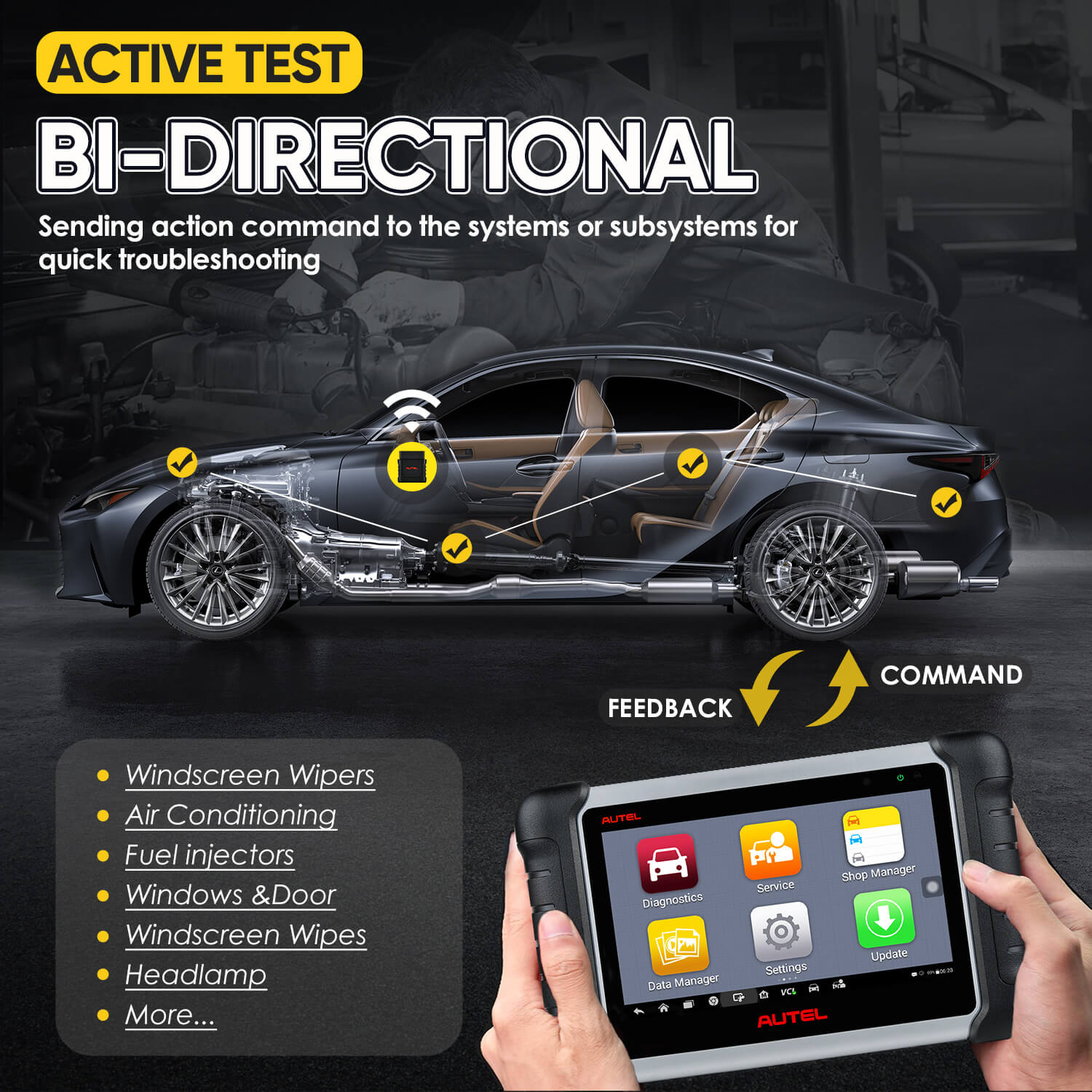 autel MaxiCheck mk808bt active test