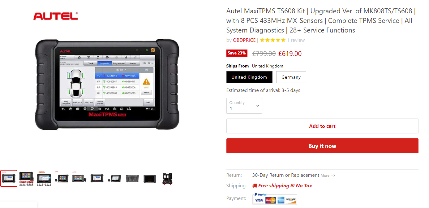 autel maxitpms ts608k