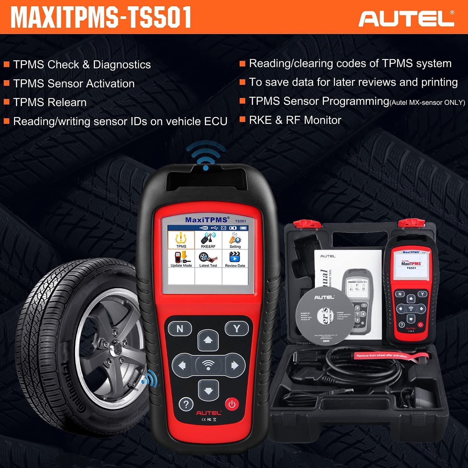 autel ts501 TPMS Comprobación y diagnóstico