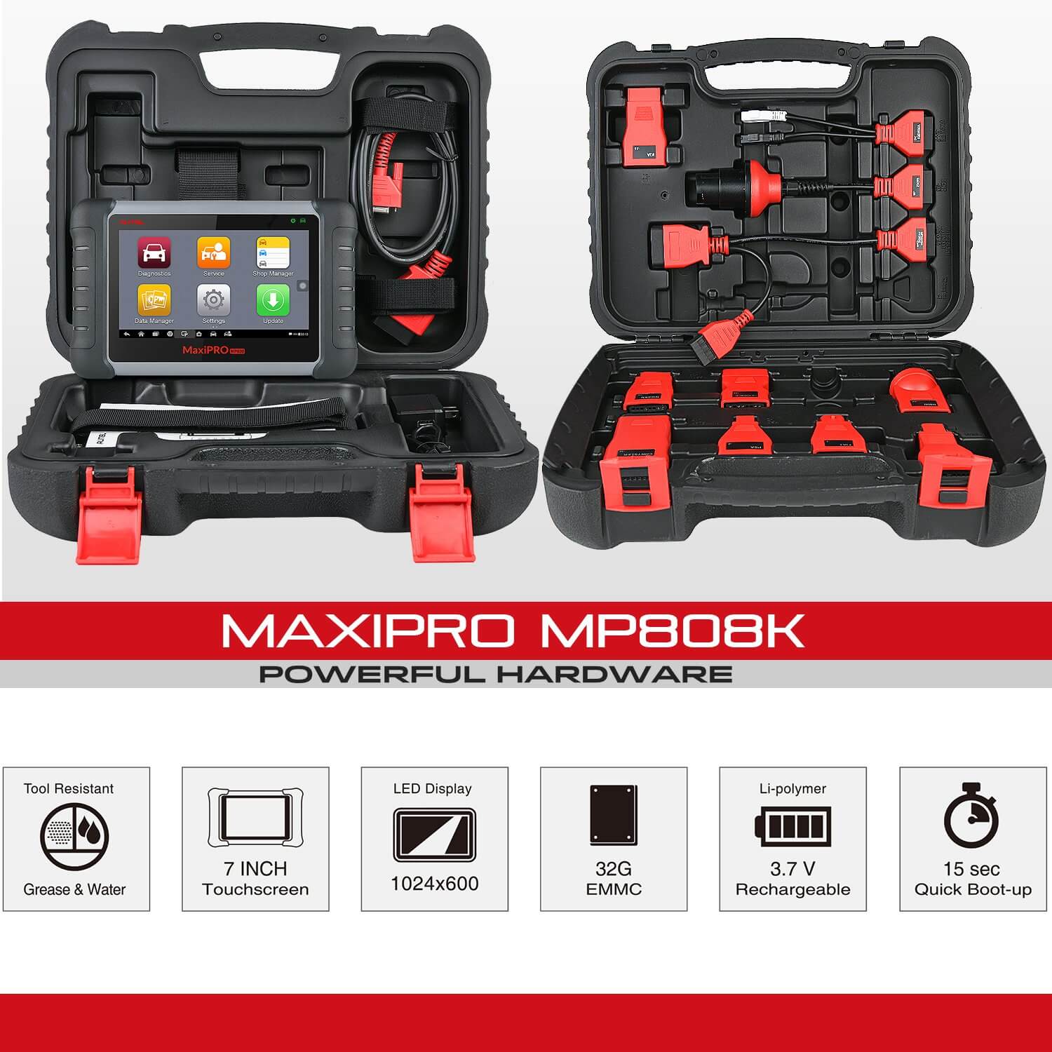 Autel MaxiPRO MP808K Package list