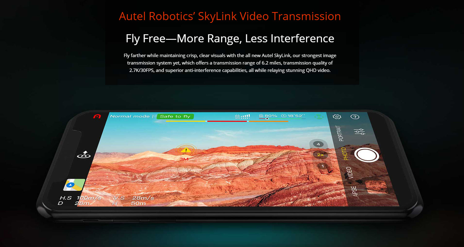 Autel EVO Nano Fly farther while maintaining crisp, clear visuals with Autel SkyLink