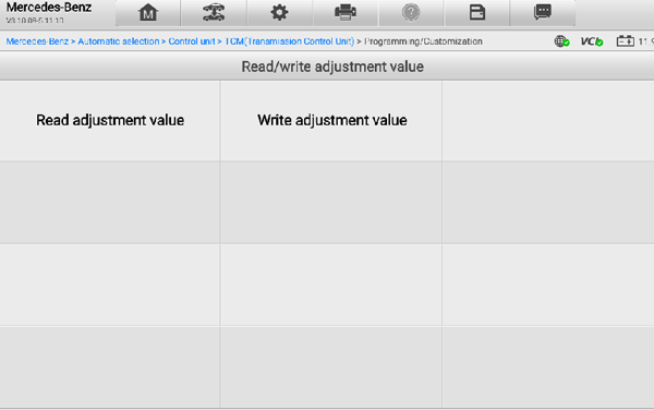 Autel Elite II Pro benz read/write adjustment value function