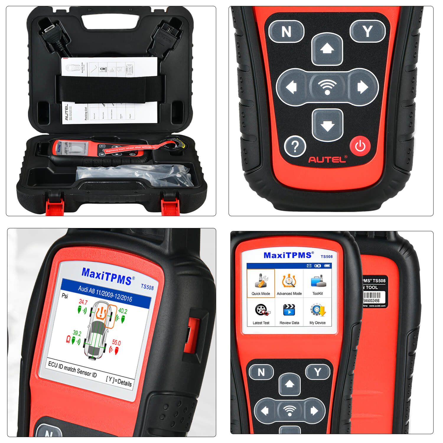 Autel MaxiTPMS TS508WF Detail Display