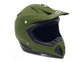 Adult Motorcycle Off Road Helmet DOT - MX ATV Dirt Bike Motocross UTV (XXL, Military Green). Includes Goggles