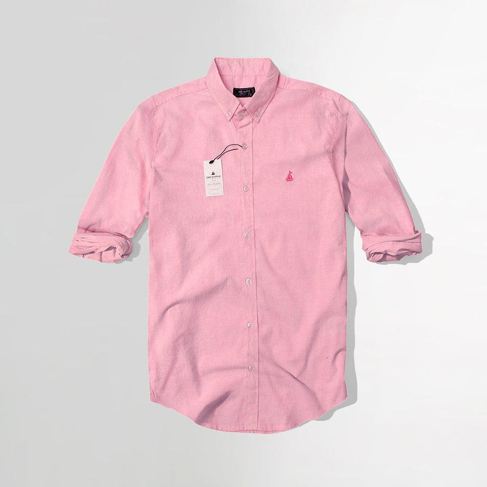 mens pink chambray shirt