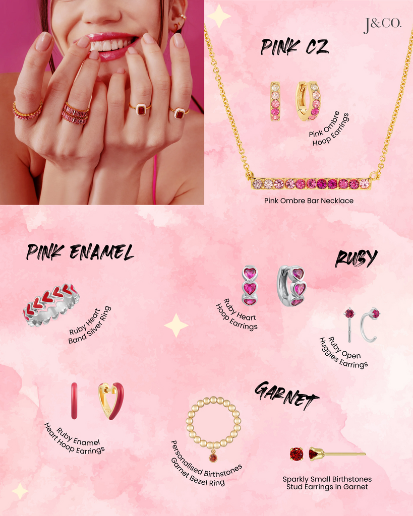 Pink and Red Jewels